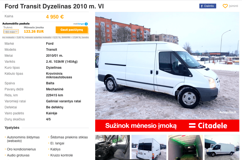 kupit' avtomobil' v litve
