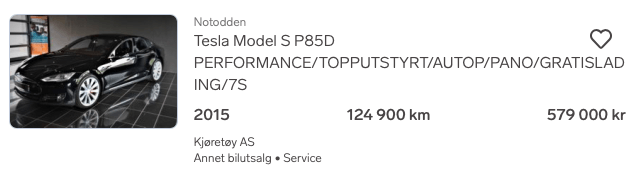 tseny na avtomobili v norvegii