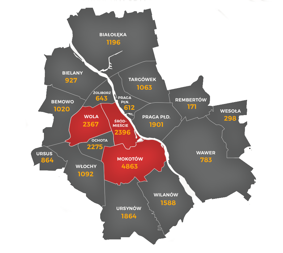 Варшава карта города на русском